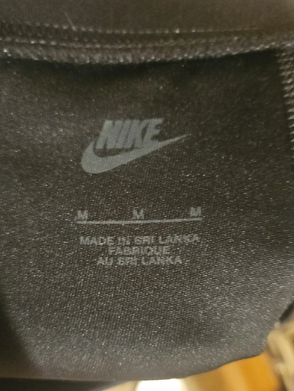 Nike Black Leggings with White Side 'JUST DO IT' Logo